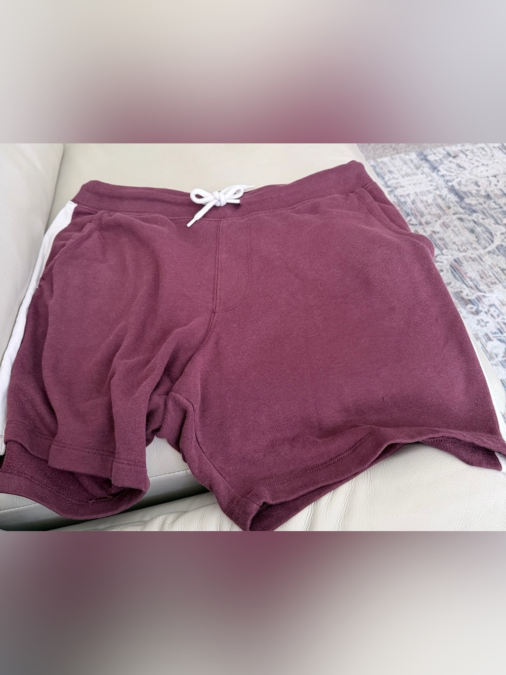 🔥 Maroon Drawstring Lounge Shorts size Large🔥